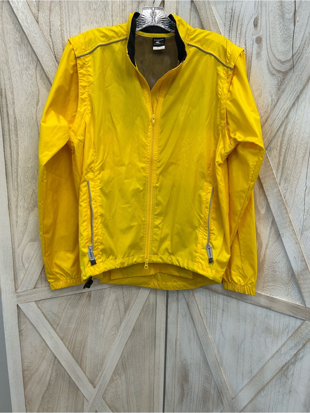 Canari Yellow and Black Cycling Jacket
